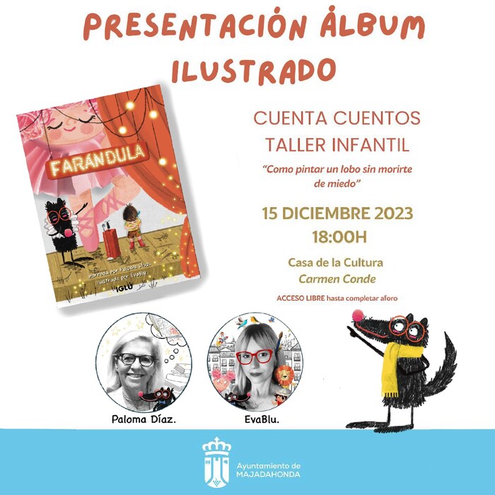 cartel presentación del libro La Farándula en Majadahonda