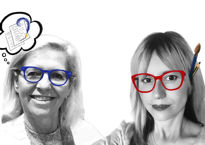 La escritora Paloma Díaz y la ilustradora EvaBlu